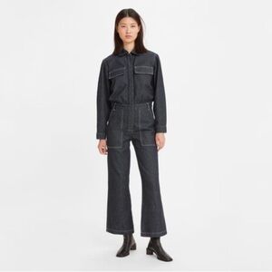 Levis denim jean suit jumpsuit rompers one piece overalls